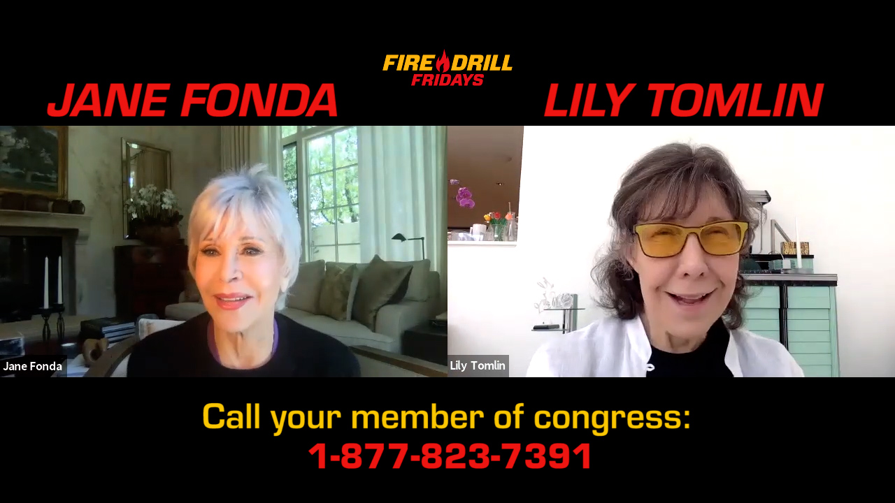 Watch Jane Fonda and Lily Tomlin Call Their Members of Congress to Protect Essential Workers