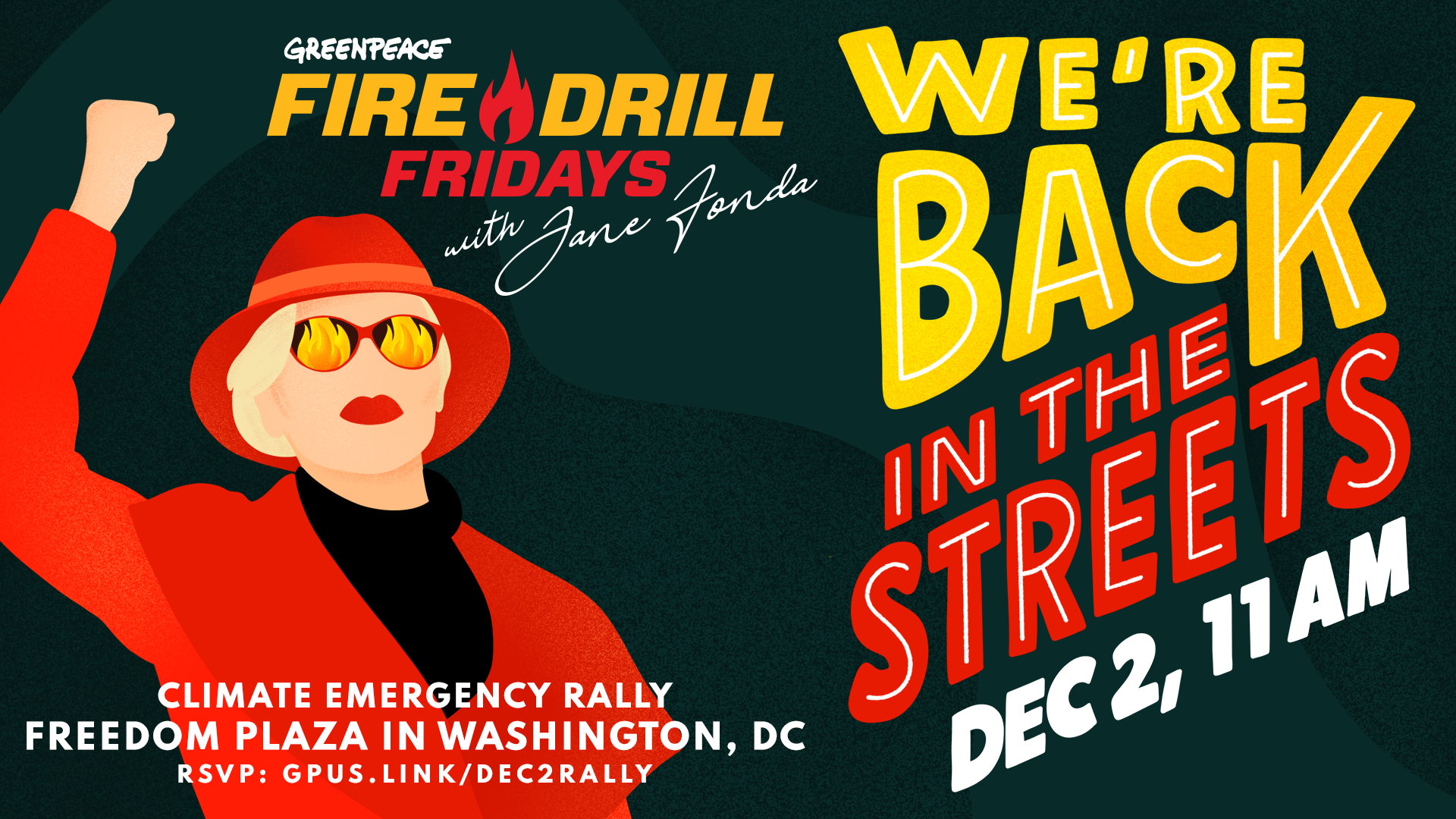 Watch Firefighters – Join us on Friday, December 2 at 8am PT/11am ET for a Climate Emergency Rally!